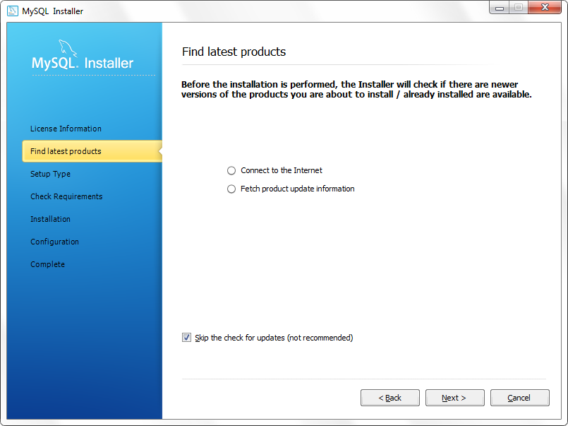 End-User License Agreement MySQL Server